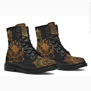 Yes We Vibe Golden Lotus Boots